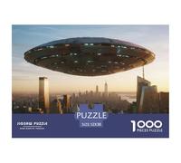 Technology Spacecraft 1000 Pieces Jigsaws Puzzle Games Challenge Toy Science Fiction Spaceship Home Decoration Fit Families Kids Age 12+ 52x38cm/1000pcs