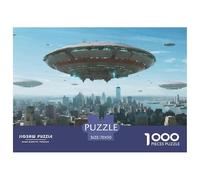 Technology Spacecraft 1000 Pieces Puzzles Educational Games Challenge Toy Science Fiction Spaceship Home Decoration Family Fun for Adults And Children 70x50cm/1000pcs