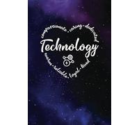 Technology Teacher Appreciation Gifts - a Blank Lined Journal with Heart Words, Great for Expressing Your Gratitude: Purple and Blue Universe design