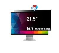 TECHNOLOGYVS 21.5 Inch Computer Privacy Screen Filter for 16:9 Aspect Ratio, Anti Blue Light Glare Removable 21.5 in Privacy Screen Protective Film