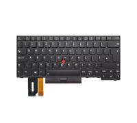 TECHNOLOGYVS Compatible With Lenovo ThinkPad T14 Gen 2 20W0, 20W1 20W1S3VA00 UK Layout QWERTY Backlit Laptop Keyboard Black