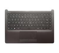 TECHNOLOGYVS Compatible With M23367-001 240 245 246 G8 14-CF DK English Layout UK QWERTY Keyboard Black Palmrest Cover With Trackpad