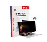 TECHNOLOGYVS Laptop Magnetic Privacy Screen 14 Inch for Dell/Acer/Lenovo/ThinkPad/Thinkbook/Asus/Sony/HP Removable 16:9 Aspect Laptop Eye Protective Shield, Anti Blue Light Glare 14in Anti-Spy Filter