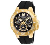Technomarine Cruise TM-115076 Men's Watch - Waterproof - Analogue - Quartz Movement - Stainless Steel with Black dial - 44mm