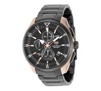 Technomarine Ocean - Quantum TM-318122 Men's Watch - Waterproof - Analogue - Quartz Movement - Stainless Steel with Black dial - 44mm