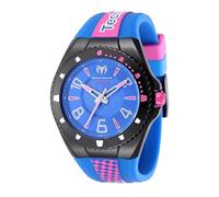 TechnoMarine Racing Legends Men 44mm Stainless Steel Black Blue Dial PC21 Quartz