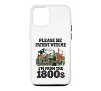 Technophobe from the 1800s Funny Industrial Revolution Train Case for iPhone 12/12 Pro