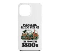 Technophobe from the 1800s Funny Industrial Revolution Train Case for iPhone 13 Pro Max