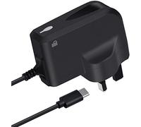 TECHNOPLAY® Ultra Fast 3 Pin UK Plug Wall Charger Type-C compatible with samsungs galaxy S24 S23 S22 plus S20 S10 S9 S9 Note 9 Note 8 SONY XPERIA XZ1 -XZ2 -XZ2 and various type c mobiles CE APPROVED