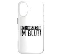 Technosteron Im Blut German Techno Music Quote Case for iPhone 17