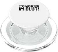 Technosterone In The Blood German Techno Rave PopSockets PopGrip for MagSafe