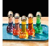 Technozonic Creative Glass Couple Cups, Various Cocktail Glass Cup Champagne Tea Beer Mugs Milk Coffee Cup for Gift Drinkware (E)