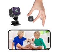TECHO New 2025 Mini WiFi Spy Camera 4K HD Hidden Camera - 30 Days Standby Time Wireless Indoor Security Cam Real-Time Video/Cloud&SD Storage for Home Surveillance