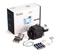 Techo Touchless Toilet Flush Kit with 8” Sensor Range, Adjustable Flush Time, Automatic Motion Sensor Powered by Batteries