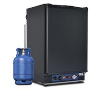 Techomey 3 Way Fridge Camping, Silent Gas Fridge with Reversible Door for Campervan, Motorhome, Caravan, RV, Home, Propane 12V 240V, Silent, 40L
