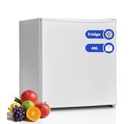 Techomey Mini Table Top Fridge 48L, Silence Small Counter Fridge 0-10℃