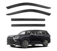 TECHPICCO Tape-On Rain Guards for Grand Highlander 2024-2025, Side Window Deflectors Wind Vent Visors Compatible with Toyota Grand Highlander Accessories 2024-2025 (4pcs)