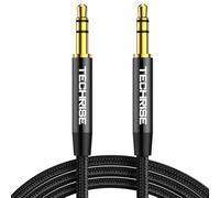 TechRise Aux Cable 3.5mm to 3.5mm Audio Cable, Aux Cord, Black, 2M