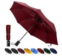 TechRise Umbrella, Compact Strong Windproof Automatic Umbrellas, Folding Lightweight, Portable Travel Golf Umbrella for Rain