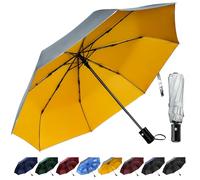 TechRise Umbrella, Compact Strong Windproof Automatic Umbrellas, Folding Lightweight, Portable Travel Golf Umbrella for Rain