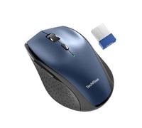 TechRise Wireless Mouse, Computer Mouse for Laptop, Silent Mouse with Nano Receiver, 30 Months Battery Life, Ergonomic Optical Mouse for PC, Tablet, Laptop with Windows System (Blue)