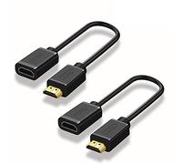 Techrum 2 Pack HDMI Extender, Extension Cable 4K@60Hz 20cm Male to Female Adapter for Fire TV Stick, Roku Stick, Xbox 360, PS4
