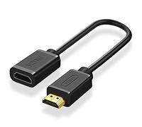 Techrum 20 cm High Speed HDMI Extension Cable HDMI Extension 4K @ 60Hz HDMI Cable Short 3D for Fire TV Stick/Roku/Chromecast