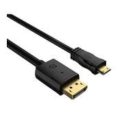 Techrum 4K@60Hz DisplayPort to Mini HDMI Cable 1.8m, DP to MINI HDMI 3D 1080P 3840x2160 2K@120Hz UHD for Computer, Laptop, Monitor, AMD, NVIDIA, ARZOPA, Projector
