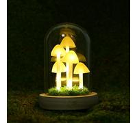 TECHSHARE Gifts for Women, Light Up Mushroom in Glass Dome is a Unique Gifts for Girlfriend, Mum, Women, Wife on Valentines Day,Christmas, Birthday, Anniversaries