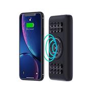 Techsmarter 20000mAh Wireless Power Bank with Powerful Suction Cups Portable USB-C PD Charger 18W Compatible with iPhone XS, 11, 12, 13, 14, 15, Galaxy S23, S22, S21, S20 and More