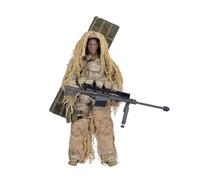 TechSpieler 1/6 Speicial Forces Soldier Figure, Articulated Military Soldiers Models Army Men with Military Weapons Accessories, Vintage Collection Models Birthday Gifts (Sniper)