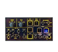 TechSpieler A101 Mini Light Overhead Panel for MSFS 2020/2024, Compatible with a32x a38x Flight SIM Home Cockpit - Backlit Edition