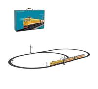 TechSpieler SS7C Electric Train Set, Alloy Locomotive Model with Passenger Car and Long Track, Gift for Teenagers and Adults (Dark Green)