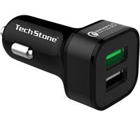 TechStone Car Charger Dual Usb Fast Charging Adapter Quick Charge 3.0 12V Socket For Iphone Xs Xr Max 7 8 Plus Air 2 Ipad Pro Mini Galaxy Lg