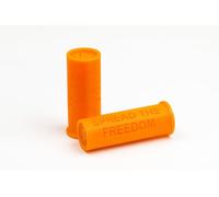 TechStudio3D 12-Gauge Dummy Rounds - Durable & Reusable Snap Caps for Safe Dry Practice (Orange - 2 Pack)