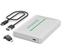 TechStyleuk USB-C External Hard Drive - Ultra Slim, Portable HDD for Fast Backup & Storage Easy Plug & Play Compatible with Windows, Mac, Laptop, Xbox One, PS4 (HardDrive(HDD), White, 1TB)