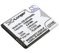TECHTEK Battery 1300mAh compatible with [Orange] Klif, for [Alcatel] One Touch Pixi 3 4.0, One Touch Pixi 3 4.0 3G, OT-4013, OT-4013D, OT-4013J, OT-4013K, OT-4013M replaces TLi013B2, TLi013BB