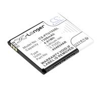 TECHTEK Battery 1300mAh compatible with [Panasonic] KX-TU150, KX-TU150EXR, KX-TU155, KX-TU155EXCN, KX-TU155EXRN, KX-TU160, KX-TU550 replaces 454854AR, 454854AR-E FBA