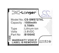 TECHTEK Battery 1500mAh compatible with [Samsung] Galaxy Ace 3, Galaxy Ace 3 3G, 4 Neo, Star Plus, Star Pro, Trend Lite, Trend Lite 2, Z1, GT-S7260, GT-S7262, GT-S7270, GT-S7270L, GT-S7272, GT-S7278U