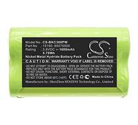 TECHTEK Battery 1600mAh compatible with [Black & Decker] KC360H replaces 15190, 85075000