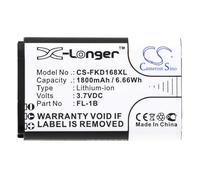 TECHTEK Battery 1800mAh compatible with [Aeon] A360 Pulse for [Fukuda] EK-168G, EK-268G, EK-468G replaces BL-10C, FL-1B