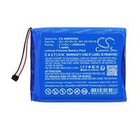 TECHTEK Battery 2000mAh compatible with [Garmin] DEZL OTR800, DEZL OTR800 MT-S, Overlander replaces 361-00109-00, 361-00109-05