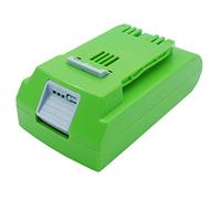 TECHTEK Battery 2000mAh compatible with [GreenWorks] 10-Inch Cordless Chainsaw 20362, 130MPH Cordless G24 Sweeper, 20-Inch Pole Hedge Trimmer, 2000007, 2000107, 20362 Chainsaw, 2100007, 2100107, 22-I
