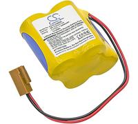 TECHTEK Battery 2400mAh compatible with [Fanuc] 18-T series programmable logic controllers, ALPHA iSV CNC system amplifiers, BETA iSV CNC system amplifiers, BETA iSVSP Robot controllers replaces A06B
