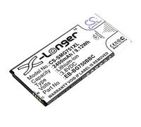 TECHTEK Battery 2400mAh compatible with [Samsung] Galaxy Mega 2, Galaxy Mega 2 Duos, LTE, SM-G750, SM-G7508, SM-G7508Q, SM-G7509, SM-G7509W, SM-G750A, SM-G750F, Vasta replaces EB-BG750BBC, EB-BG750BB