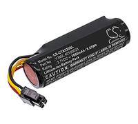 TECHTEK Battery 2600mAh compatible with [Castles] Vega 3000, Vega 3000P, for [Valor] VL110, for [Dejavoo] Z8, Z9 Black, Z9 v4 replaces 40100023, B16, V3M2