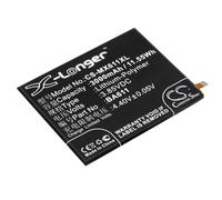 TECHTEK Battery 3000mAh compatible with [Meilan] 5, M5, for [Meizu] M5, Dual SIM, M611, M611A, M611D, M611Y, Meilan 5, Meilan replaces BA611