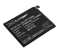 TECHTEK Battery 3700mAh compatible with [Oneplus] 7T, HD1901, HD1903, HD1905 replaces BLP743