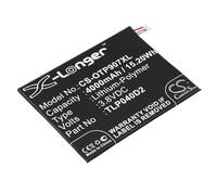 TECHTEK Battery 4000mAh compatible with [Alcatel] 9007T, One Touch Pixi 3 7, OT-9007 replaces TLP040D2