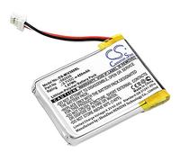 TECHTEK Battery 450mAh compatible with [HP] F210, F300, F310, F500G, F520, F520G, for [Abee] M3, V31, V35, V51, for [Mio] MIVUE 308, MIVUE 328, 358, Mivue 388, for [Whistler] WP7, WP7 PRO SP7 replace